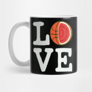 Love Basketball Watermelon Mug